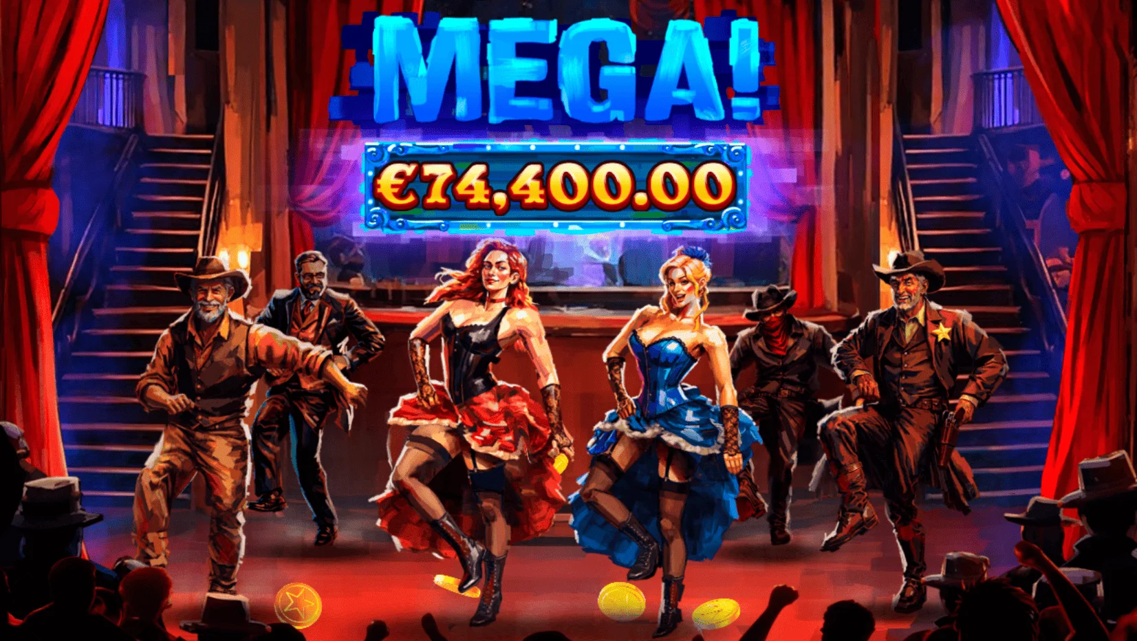 Heartbreakers - scena kabarea sa plesačicama i logotipom
